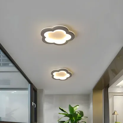 Modern LED Flush Mount Ceiling Light for Living Room Image - 12