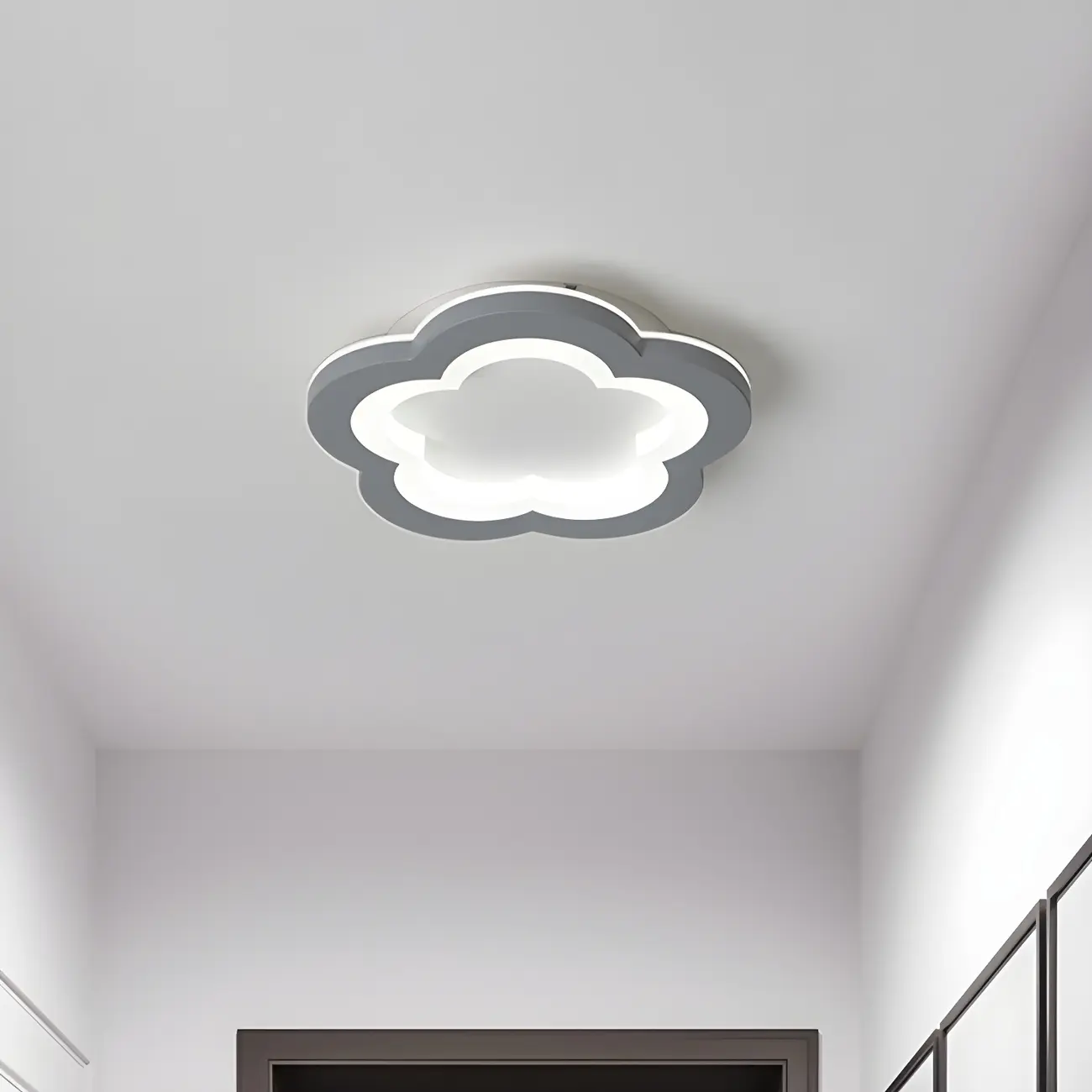 Modern LED Flush Mount Ceiling Light for Living Room Image - 1 | homeyfad