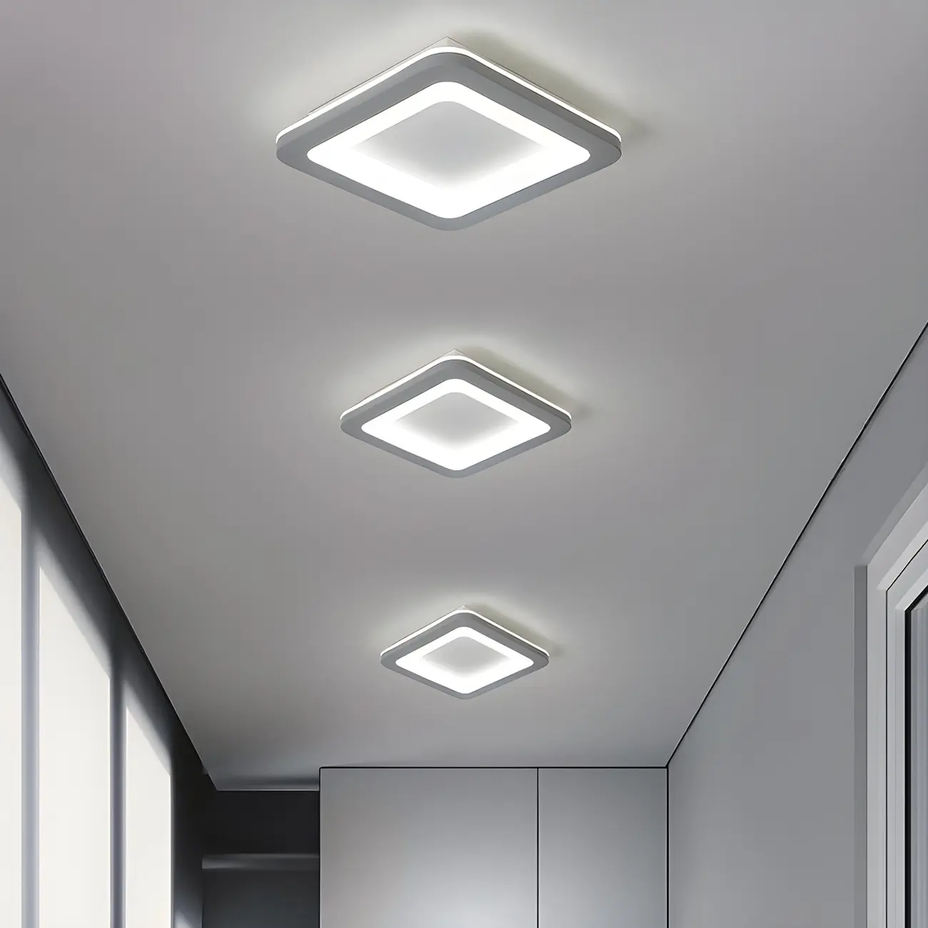 Modern LED Flush Mount Ceiling Light for Living Room Image - 16 | homeyfad