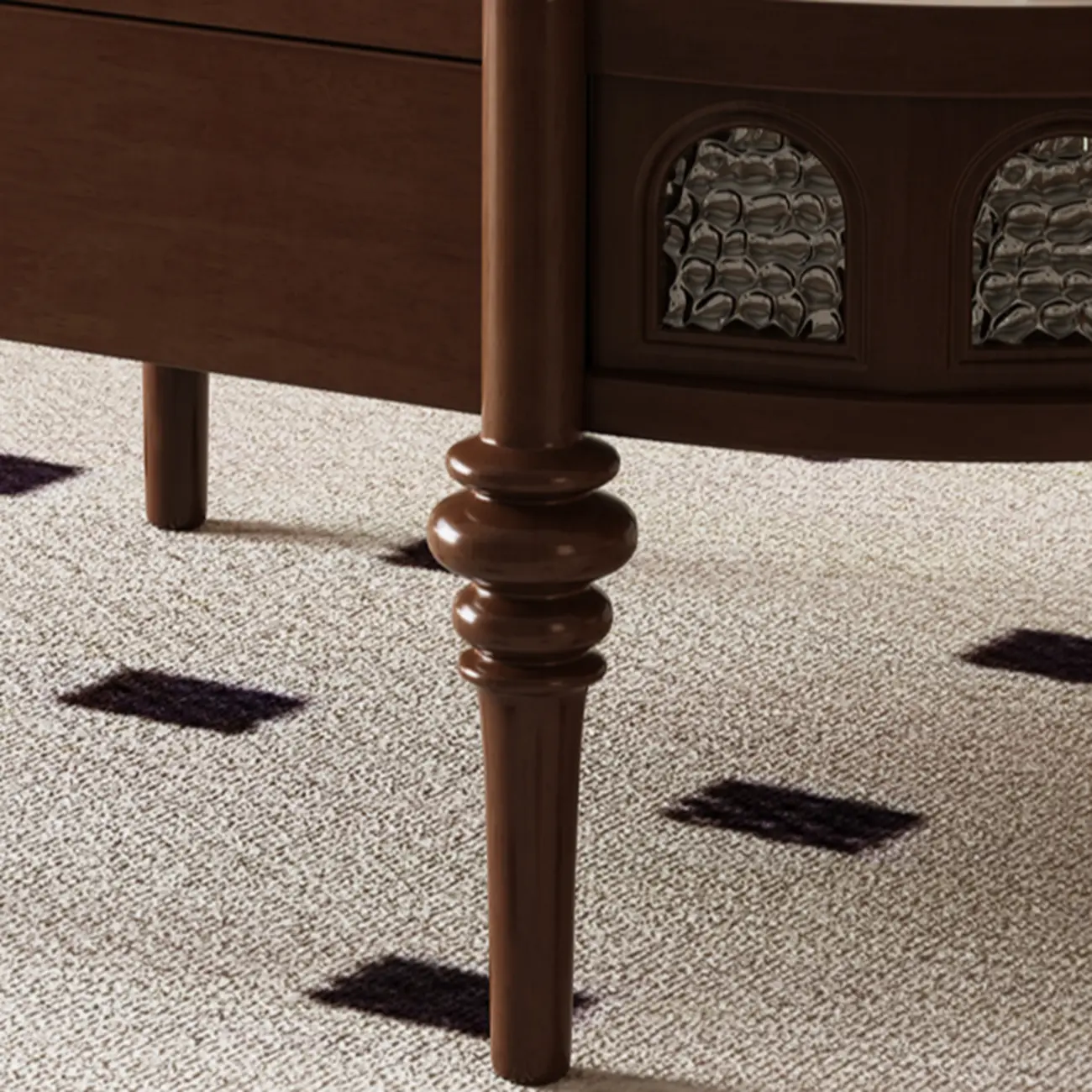 Mid Century Modern 2-drawer Oval Wood Coffee Table With Legs Image - 10 | homeyfad