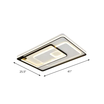 Modern LED Flush Ceiling Light for Living Room Ambience Image - 5