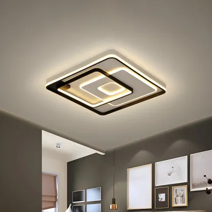 Modern LED Flush Ceiling Light for Living Room Ambience Image - 6