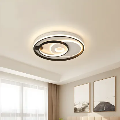 Modern LED Flush Ceiling Light for Living Room Ambience Image - 12