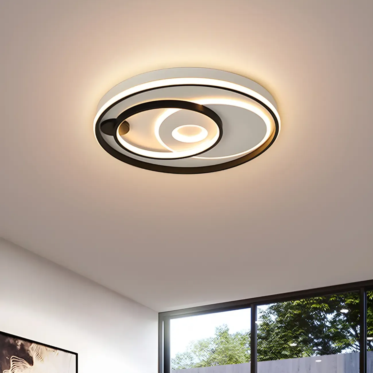 Modern LED Flush Ceiling Light for Living Room Ambience Image - 13