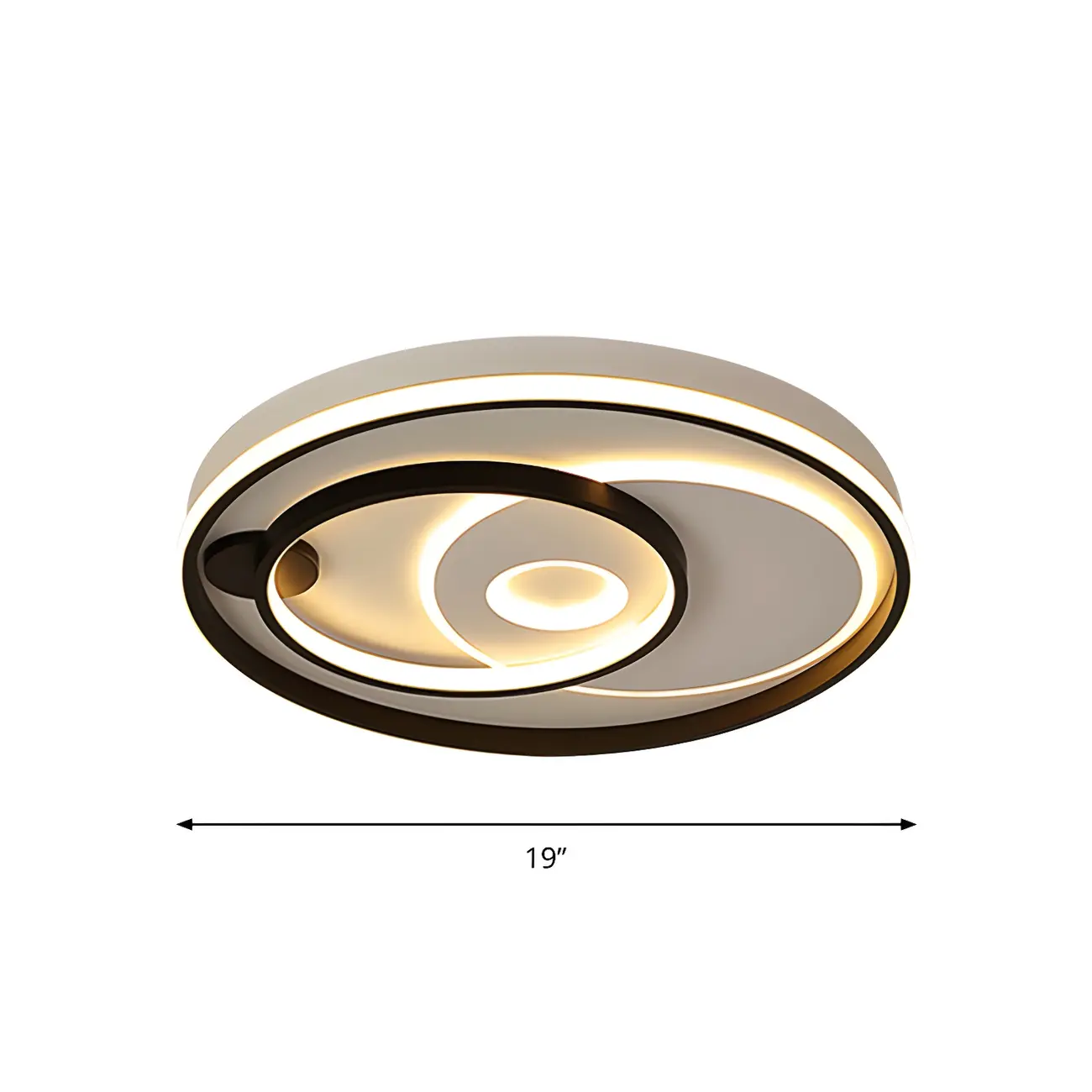 Modern LED Flush Ceiling Light for Living Room Ambience Image - 15 | homeyfad
