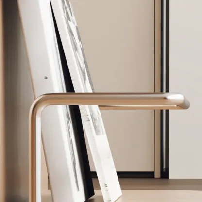 Elegant White Multi-function Wooden Wheel Side Table Image - 8