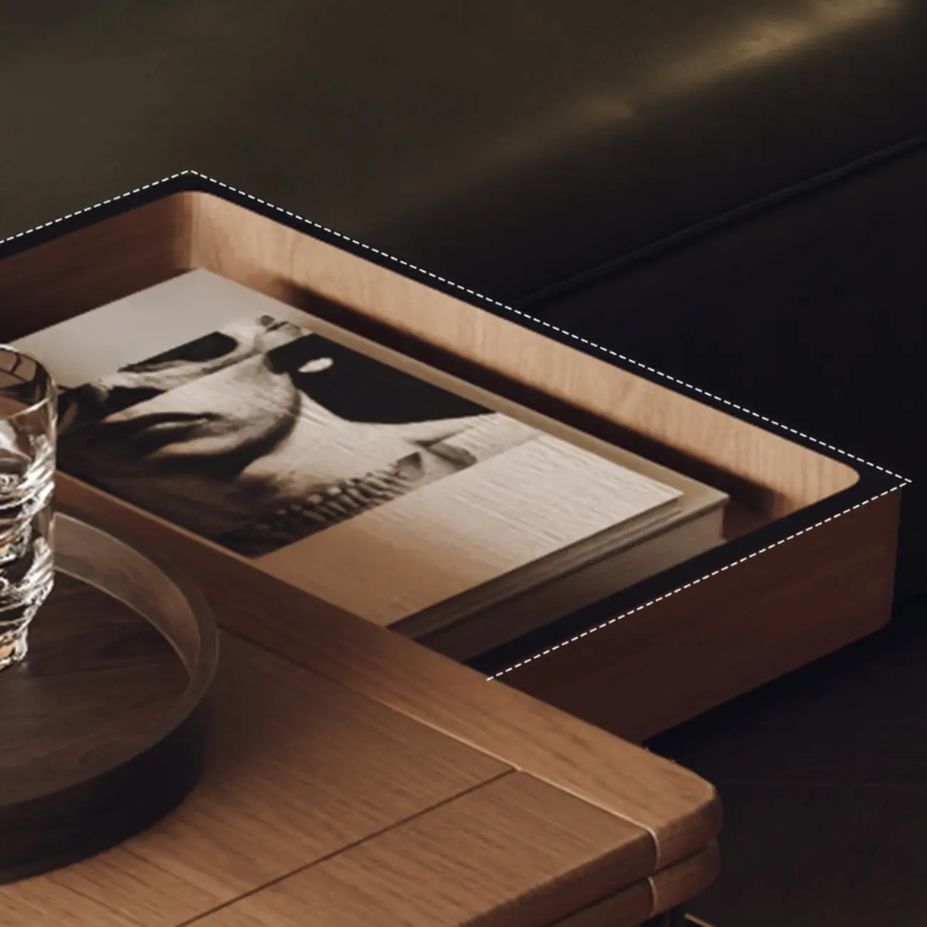 Elegant White Multi-function Wooden Wheel Side Table Image - 10 | homeyfad