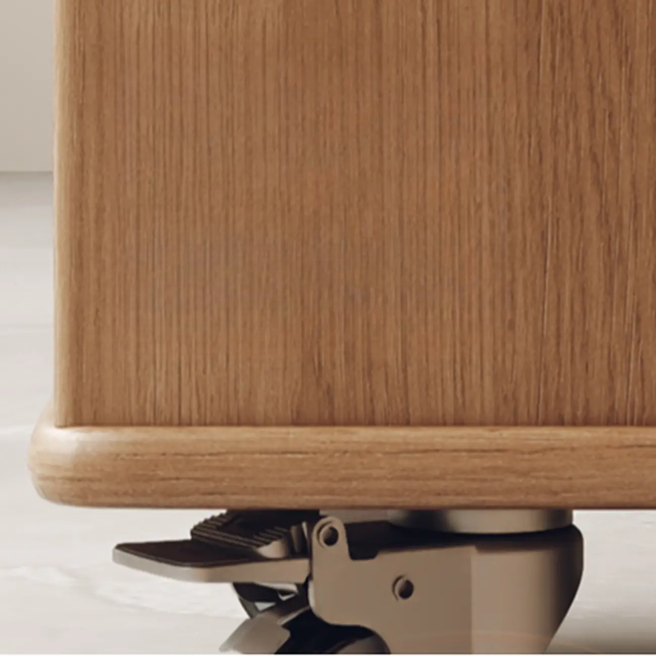 Modern Folding Table Top Wood Mobile Side Table with Wheels Image - 10 | homeyfad