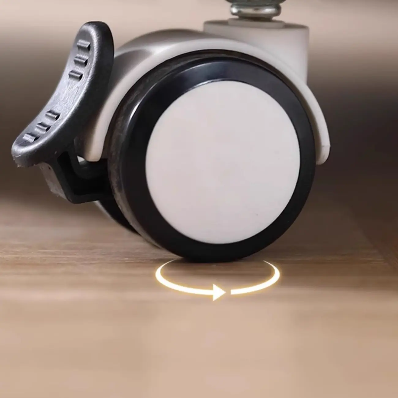 White Adjustable Top Modern Rolling Wood Side Table Image - 7 | homeyfad