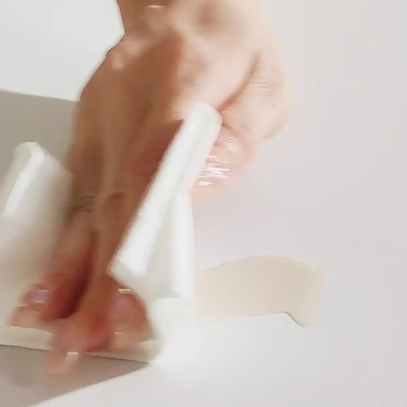 White Adjustable Top Modern Rolling Wood Side Table Image - 8