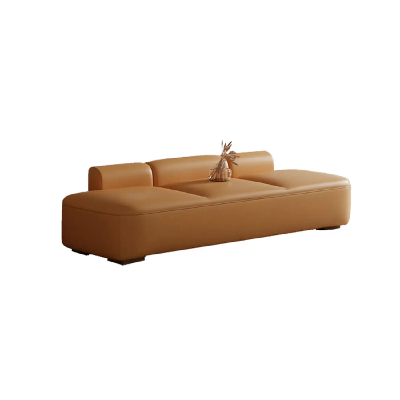 Modern Upholstered Leather Tufted Long Bedroom Bench Image - 2 | homeyfad