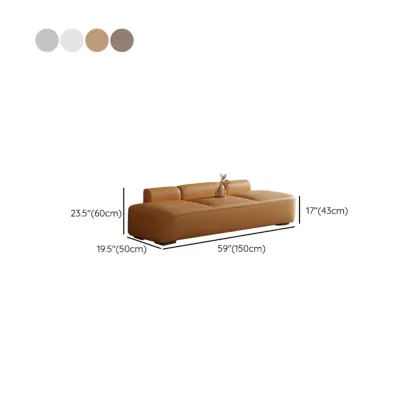 Modern Upholstered Leather Tufted Long Bedroom Bench #size