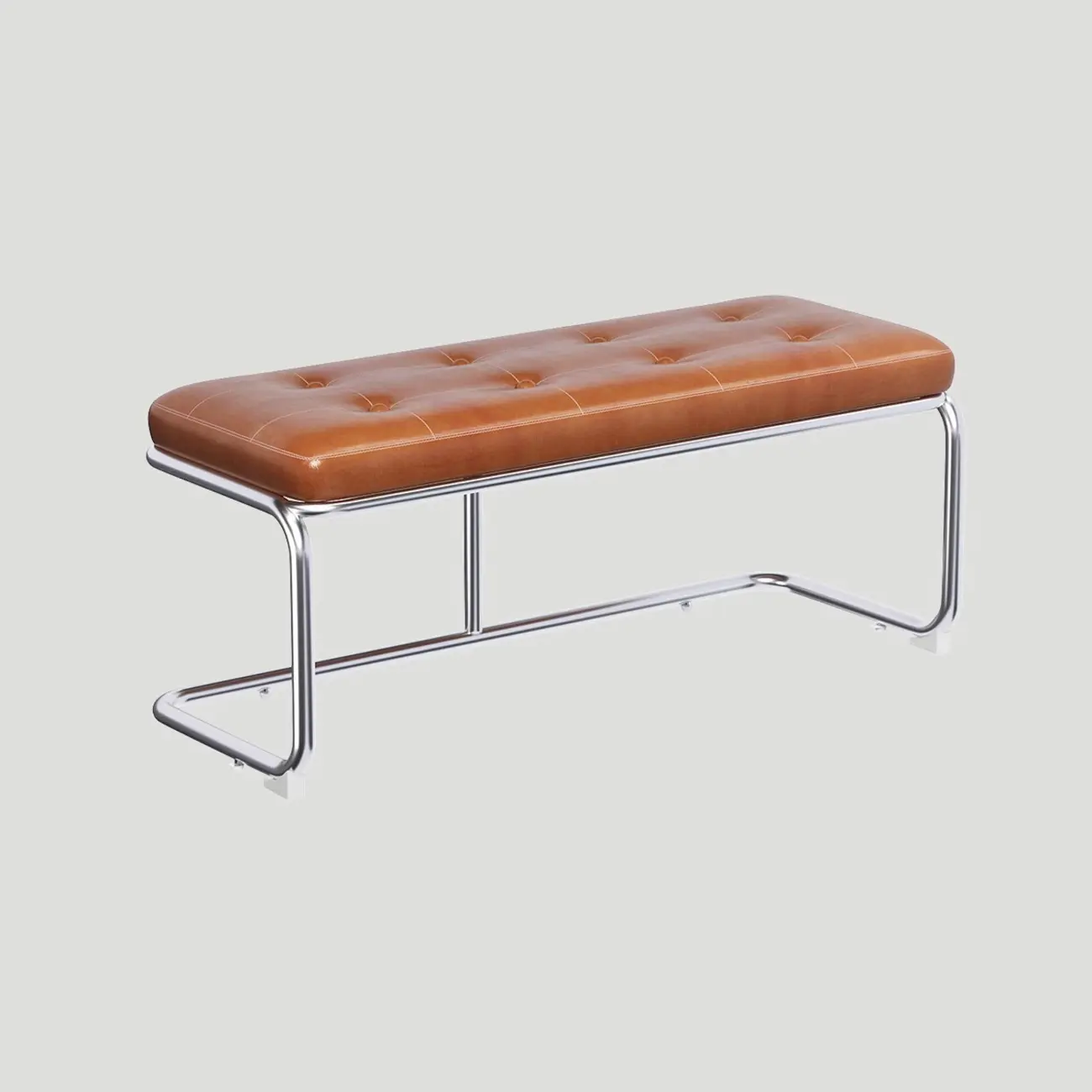 Modern Leather Rectangular Upholstered Bedroom Bench Image - 2 | homeyfad