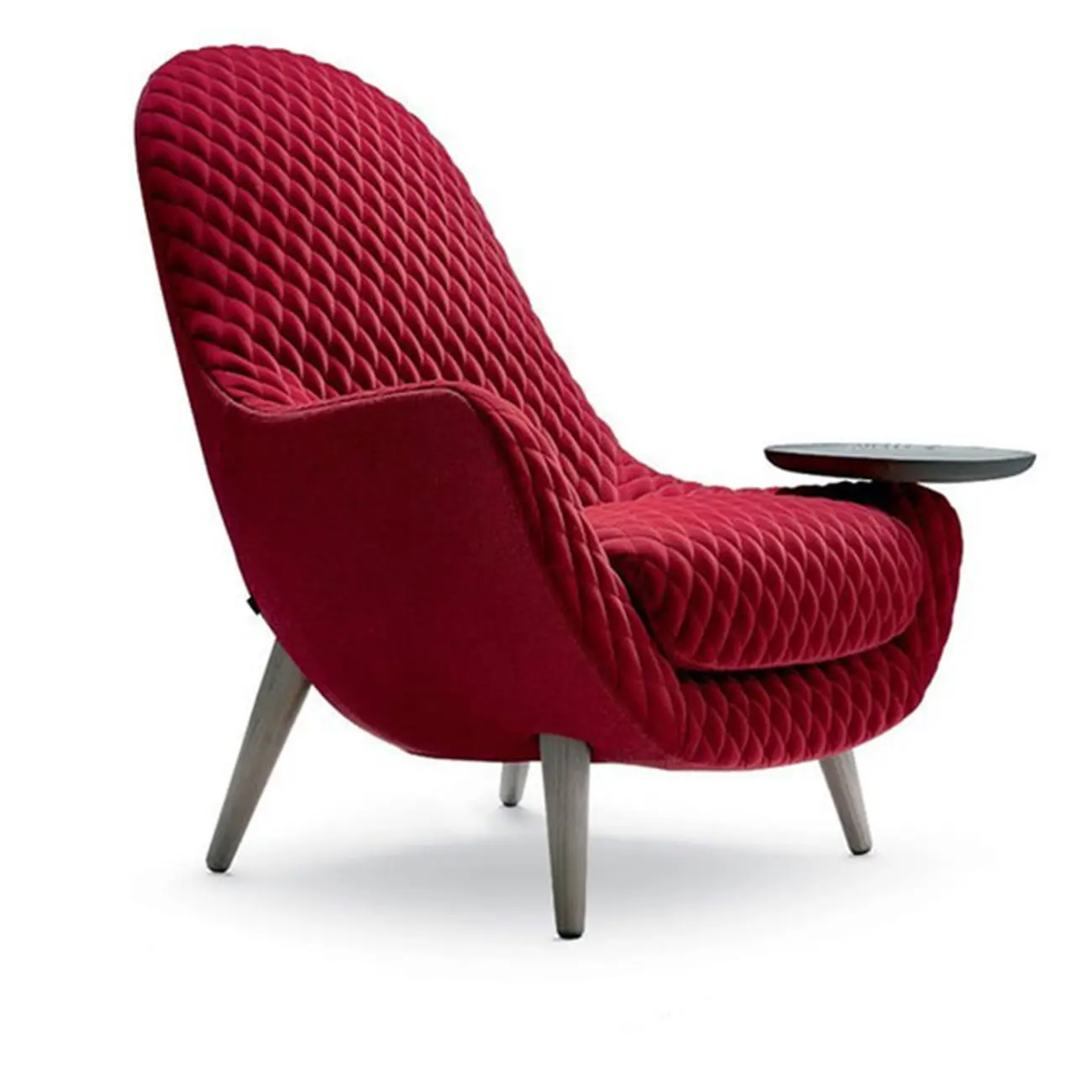 Flannel Barrel Chair Living Room Image - 2 | homeyfad