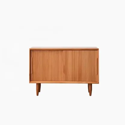 Modern Solid Wood 2 Tier Shoe Storage Bench Image - 2