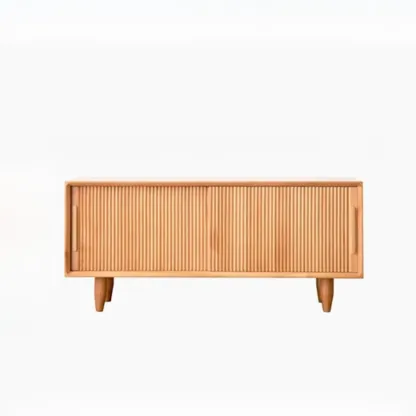 Modern Solid Wood 2 Tier Shoe Storage Bench Image - 3