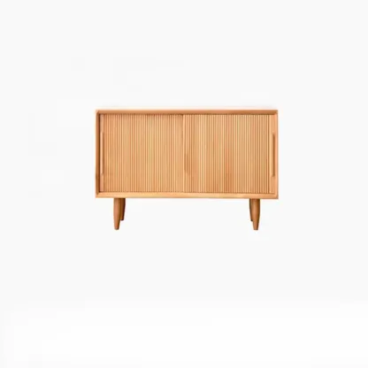 Modern Solid Wood 2 Tier Shoe Storage Bench Image - 14