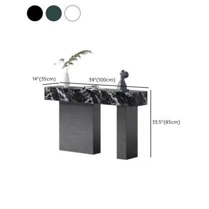 Luxury Stone Top Console Table With Stainless Steel Base #size
