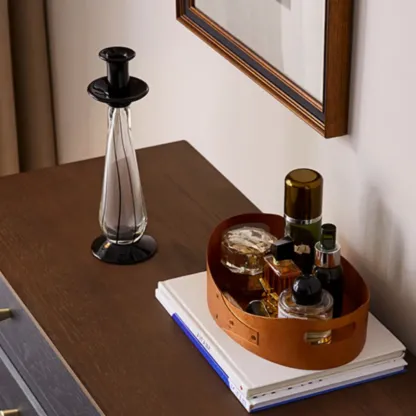 Elegant Black Traditional Wooden Lingerie Chest with Legs Image - 15