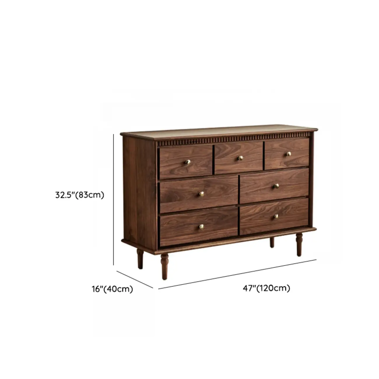 Modern Walnut Wood Modern Buffet Sideboard Storage Image - 13 | homeyfad