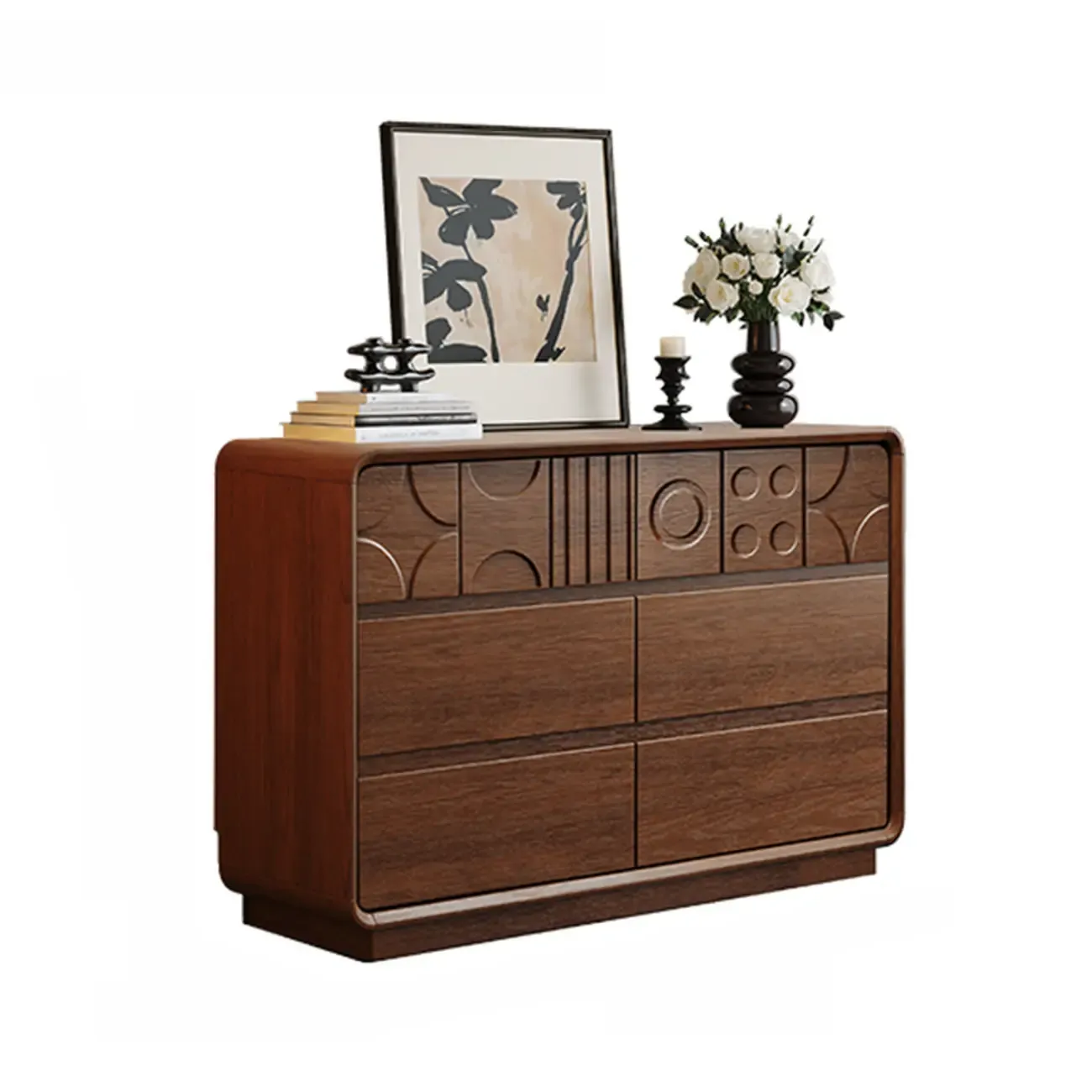 Modern Wood Buffet with Ample Storage Image - 3