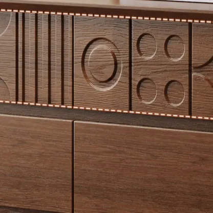 Modern Wood Buffet with Ample Storage Image - 12