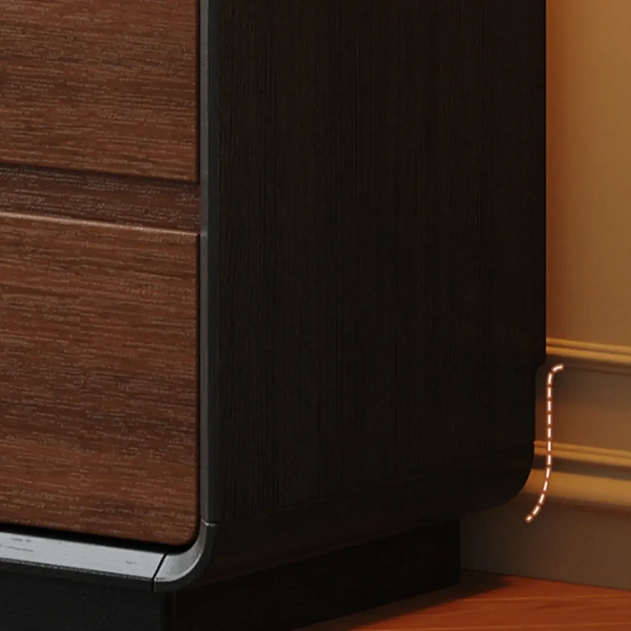 Modern Wood Buffet with Ample Storage Image - 16