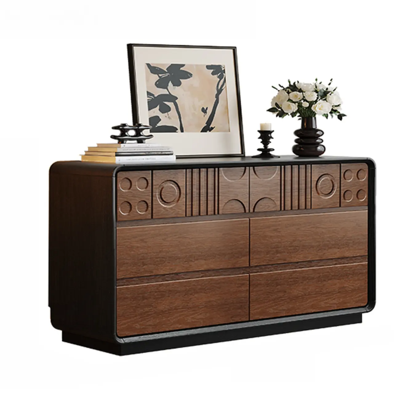 Modern Wood Buffet with Ample Storage Image - 17 | homeyfad