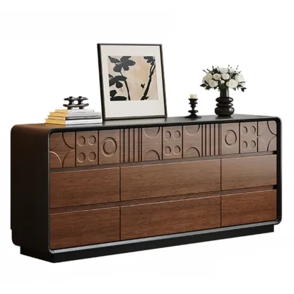 Modern Wood Buffet with Ample Storage Image - 18