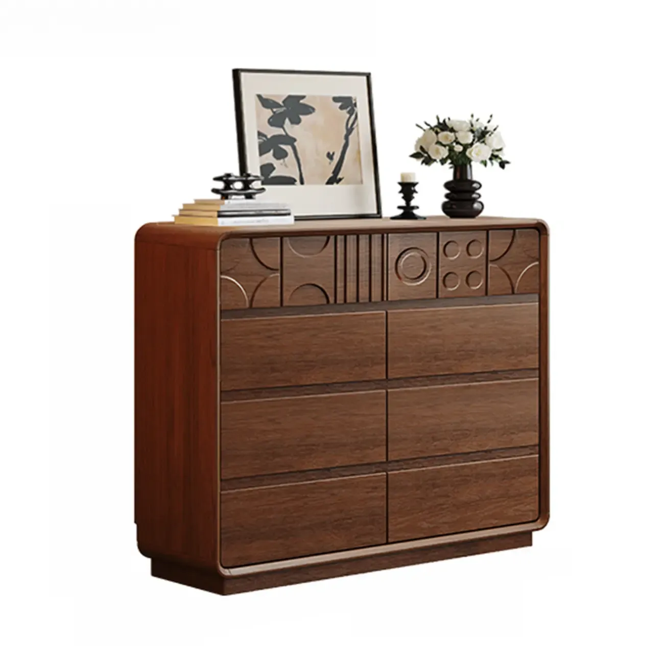 Modern Wood Buffet with Ample Storage Image - 21