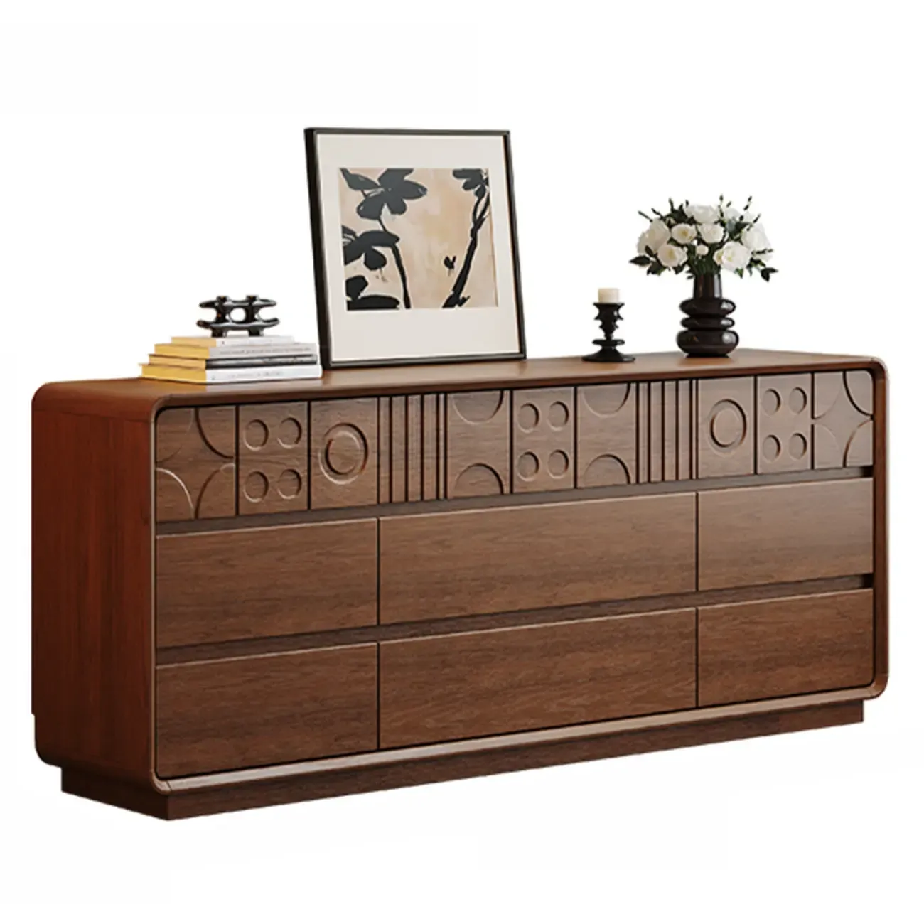 Modern Wood Buffet with Ample Storage Image - 25
