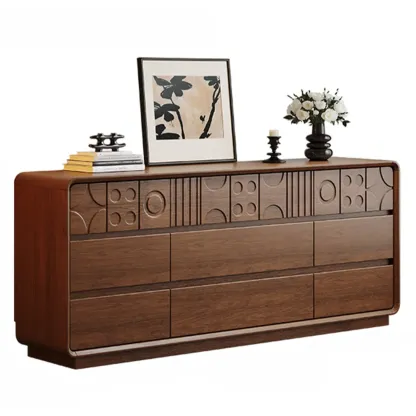 Modern Wood Buffet with Ample Storage Image - 25