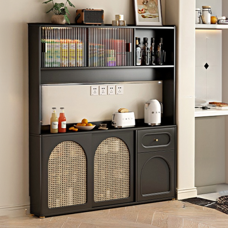 Modern Slab Wood Countertop Kitchen Sideboard | homeyfad