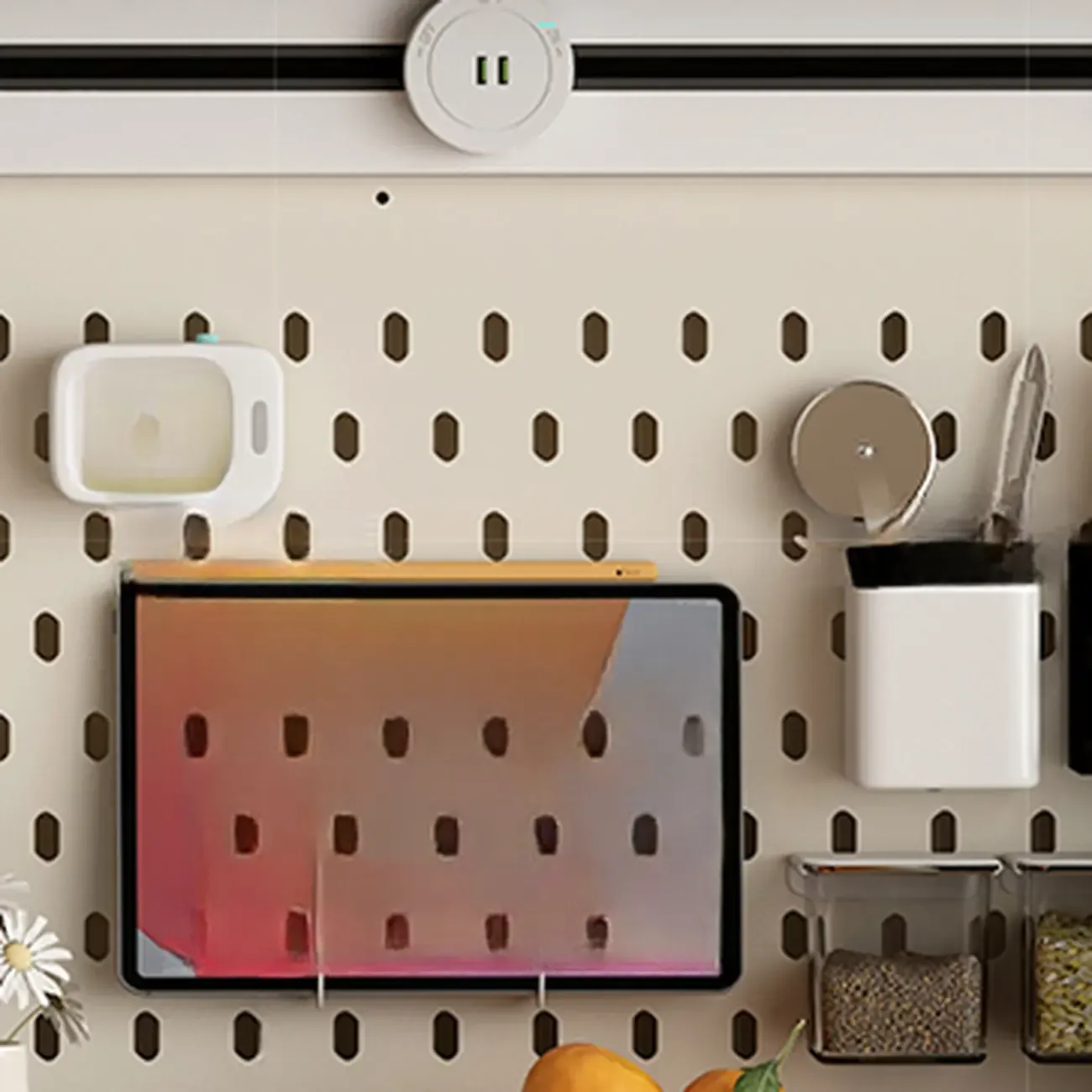 Modern Slab Wood Countertop Kitchen Sideboard Image - 6