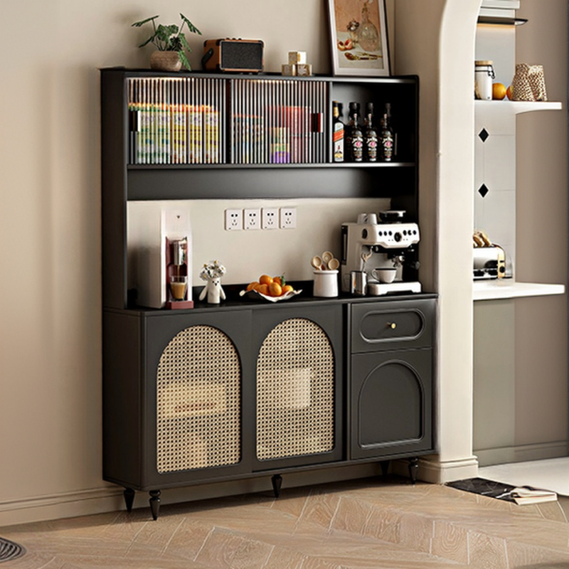 Modern Slab Wood Countertop Kitchen Sideboard | homeyfad