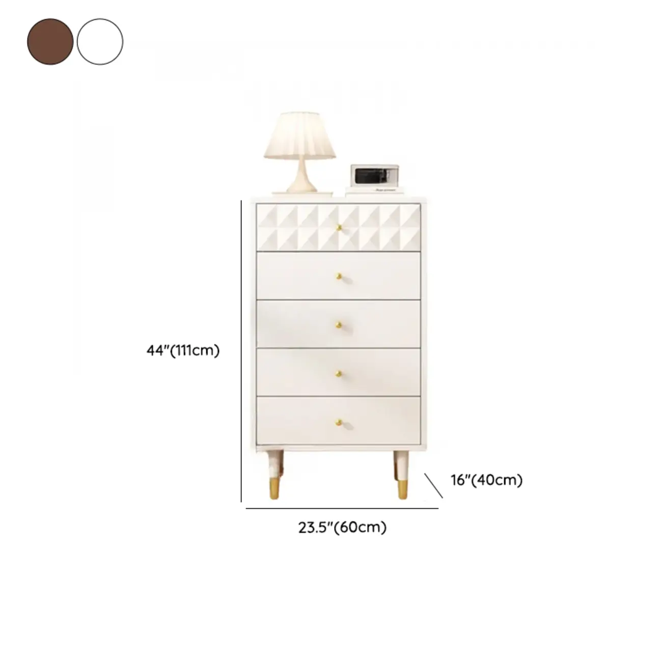 Contemporary Brown Wooden Freestanding Bachelor Chest Image - 14 | homeyfad