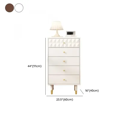 Contemporary Brown Wooden Freestanding Bachelor Chest Image - 14