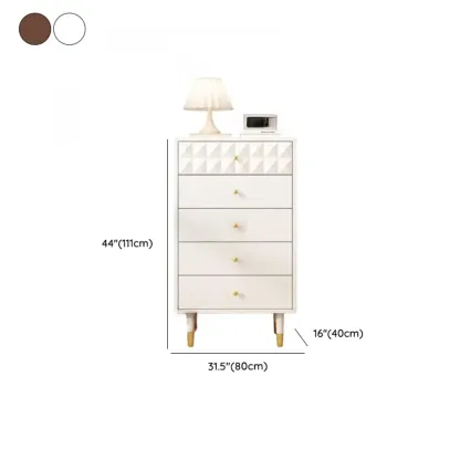 Contemporary Brown Wooden Freestanding Bachelor Chest Image - 15