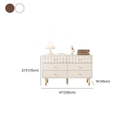 Contemporary Brown Wooden Freestanding Bachelor Chest Image - 17