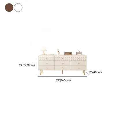 Contemporary Brown Wooden Freestanding Bachelor Chest Image - 19