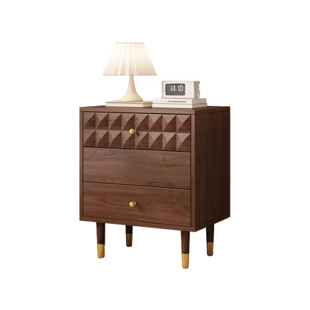 Contemporary Brown Wooden Freestanding Bachelor Chest Image - 3
