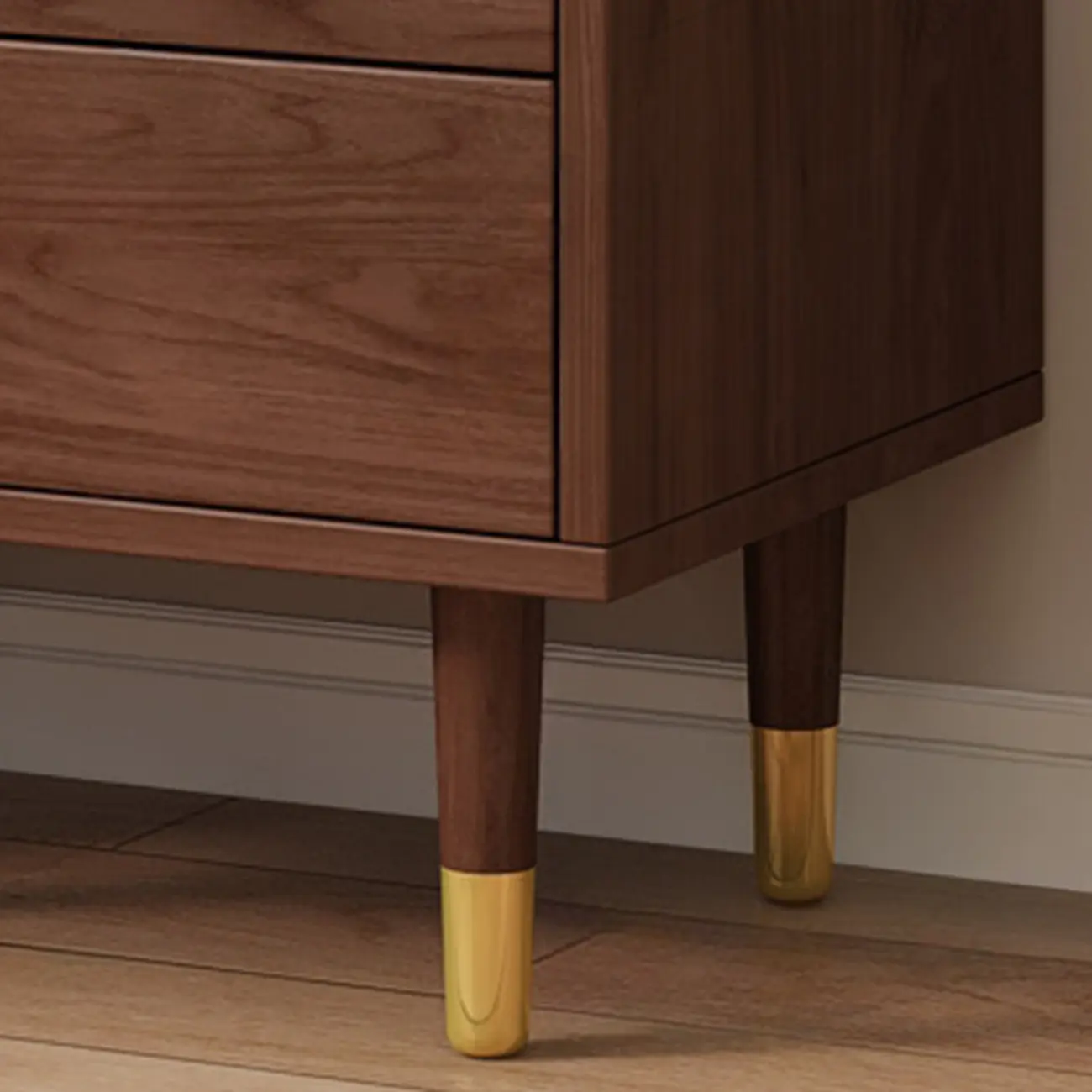 Contemporary Brown Wooden Freestanding Bachelor Chest Image - 5 | homeyfad