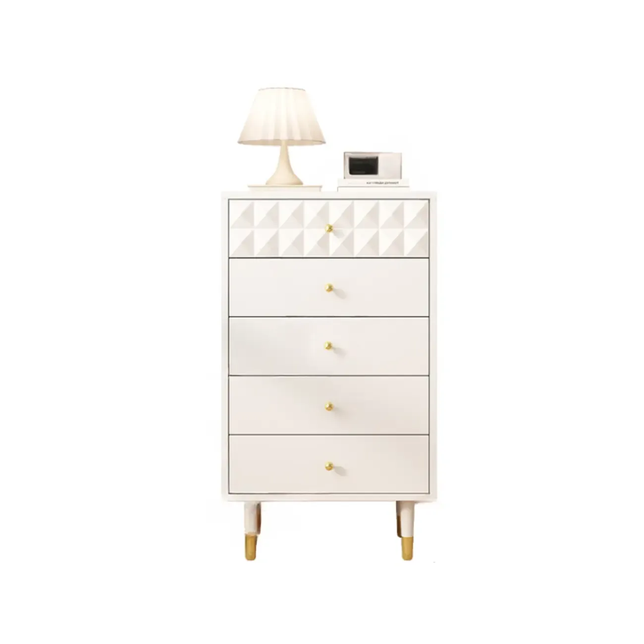 Contemporary Brown Wooden Freestanding Bachelor Chest Image - 9