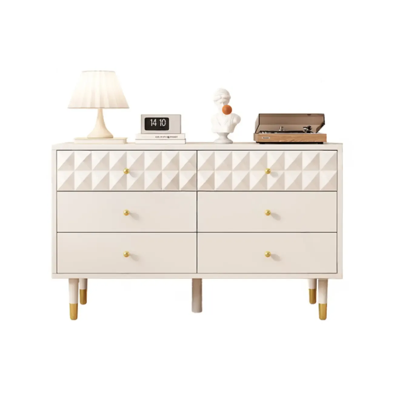 Contemporary Brown Wooden Freestanding Bachelor Chest Image - 11