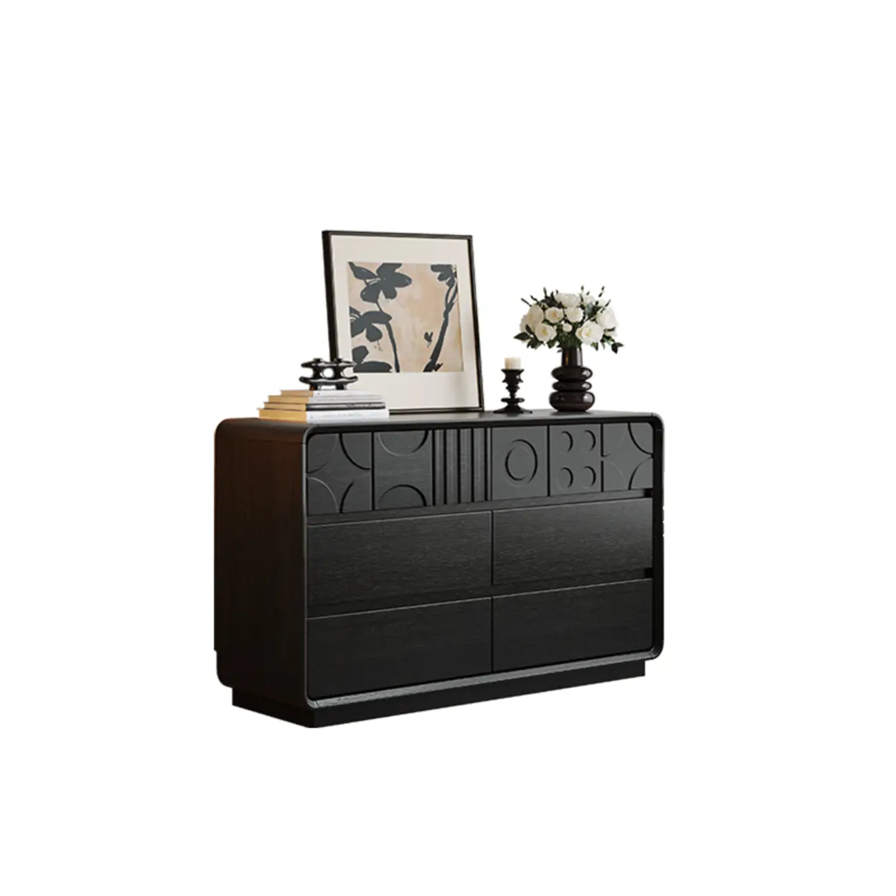 Simplistic Horizontal/Vertical Raw Wood Console Dresser/Semainier/Bachelor Chest with 6 Drawers/9 Drawers/8 Drawers Image - 10 | homeyfad