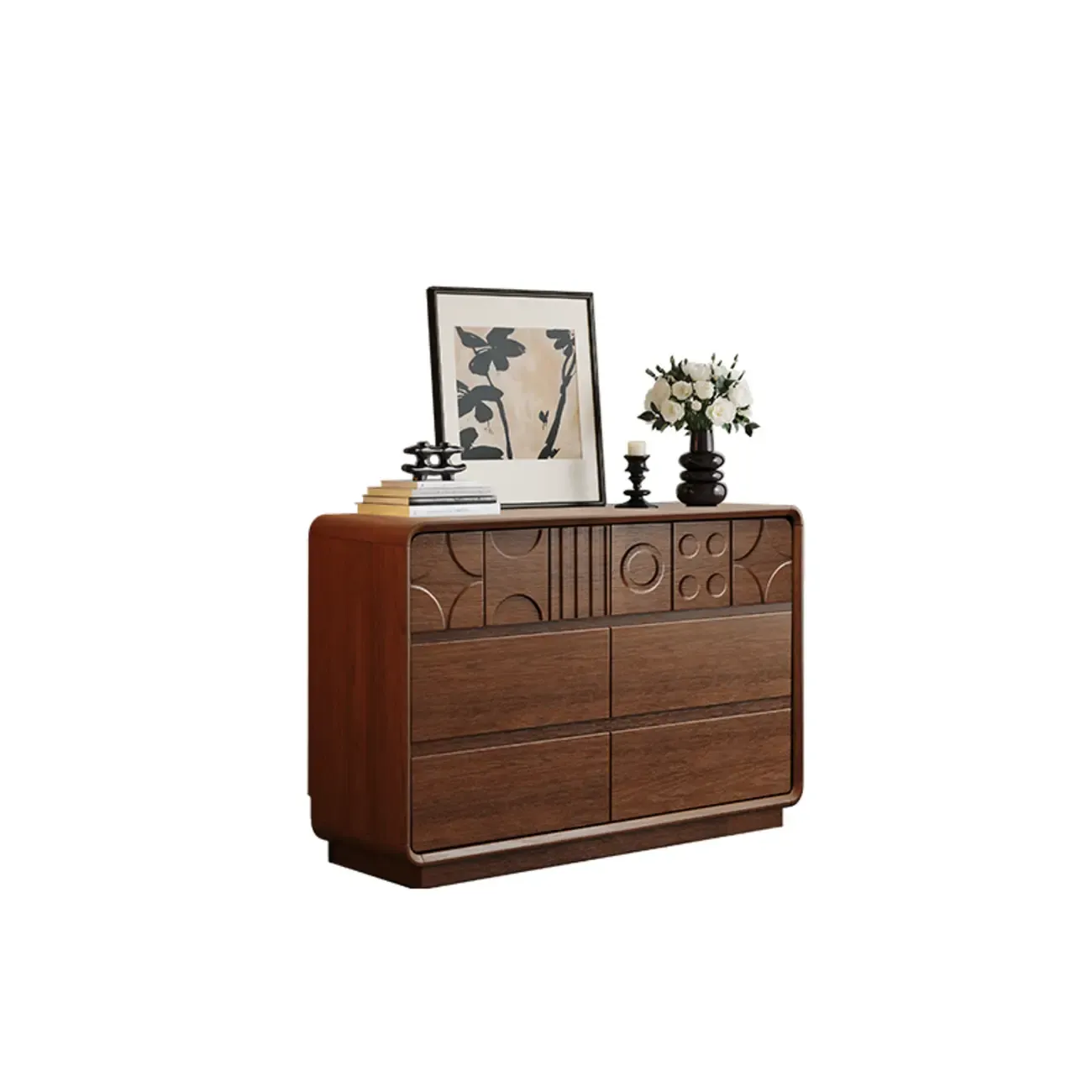 Simplistic Horizontal/Vertical Raw Wood Console Dresser/Semainier/Bachelor Chest with 6 Drawers/9 Drawers/8 Drawers Image - 17