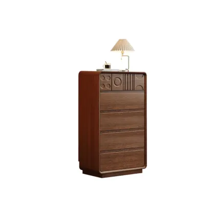 Simplistic Horizontal/Vertical Raw Wood Console Dresser/Semainier/Bachelor Chest with 6 Drawers/9 Drawers/8 Drawers Image - 18