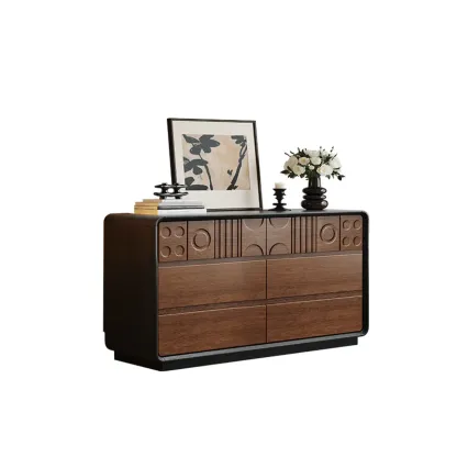 Simplistic Horizontal/Vertical Raw Wood Console Dresser/Semainier/Bachelor Chest with 6 Drawers/9 Drawers/8 Drawers Image - 21