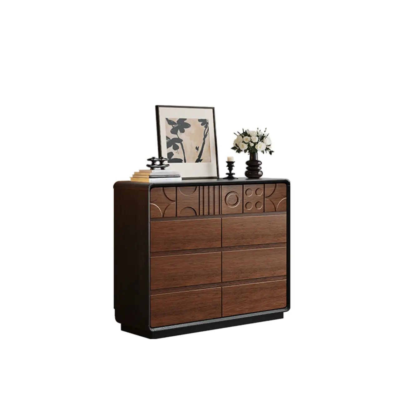 Simplistic Horizontal/Vertical Raw Wood Console Dresser/Semainier/Bachelor Chest with 6 Drawers/9 Drawers/8 Drawers Image - 22 | homeyfad