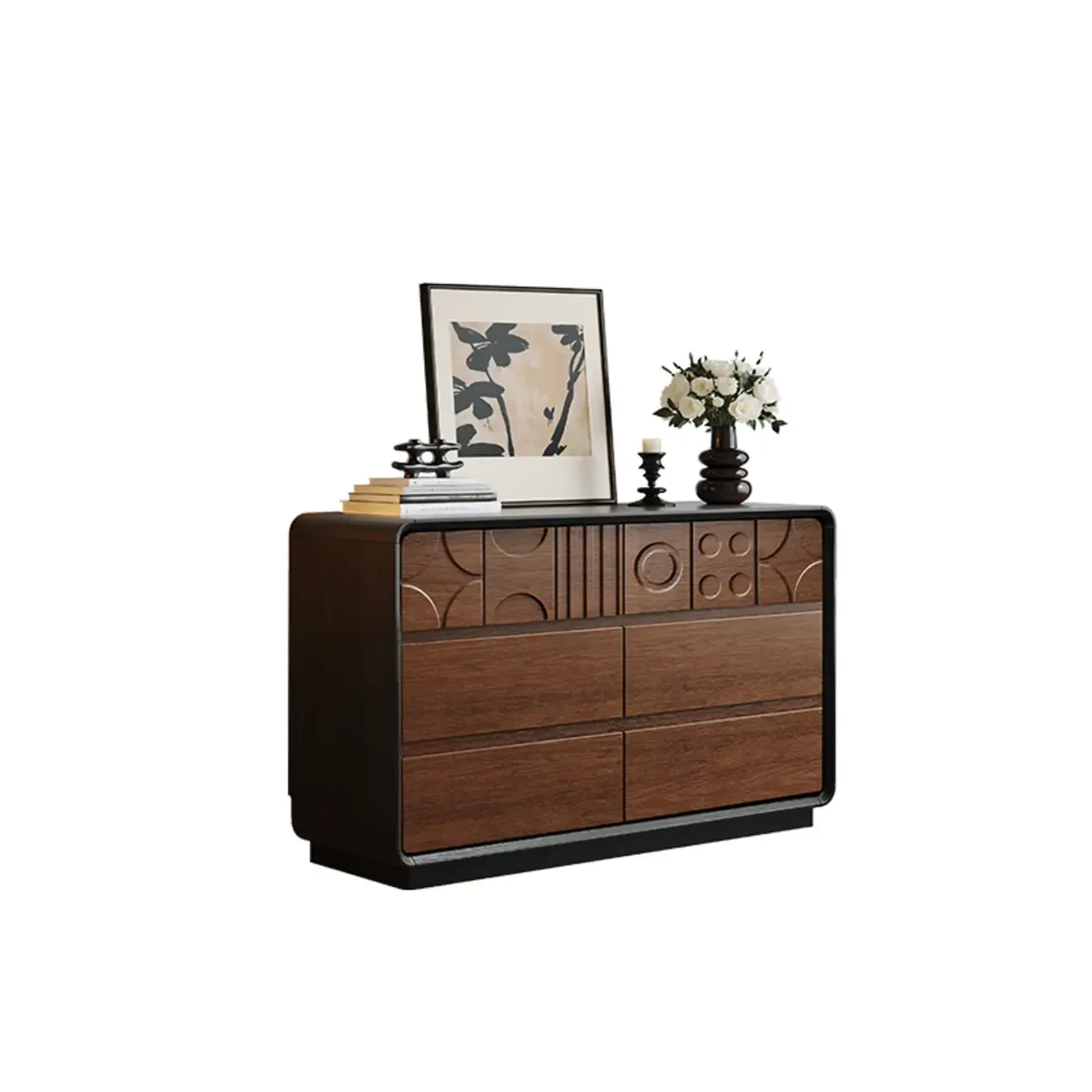 Simplistic Horizontal/Vertical Raw Wood Console Dresser/Semainier/Bachelor Chest with 6 Drawers/9 Drawers/8 Drawers Image - 23